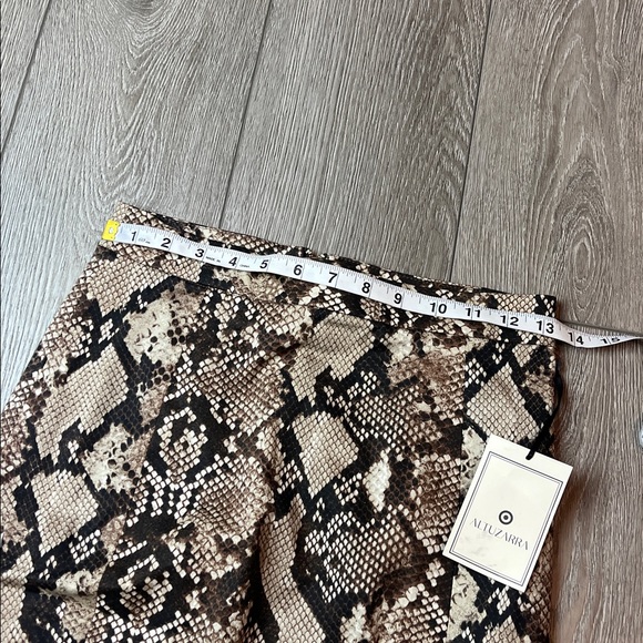 Altuzarra target Black and Tan Snake Print Pencil Skirt size 2 nwt - Picture 3 of 6